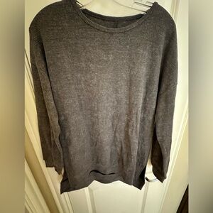 Grey long sleeve top small